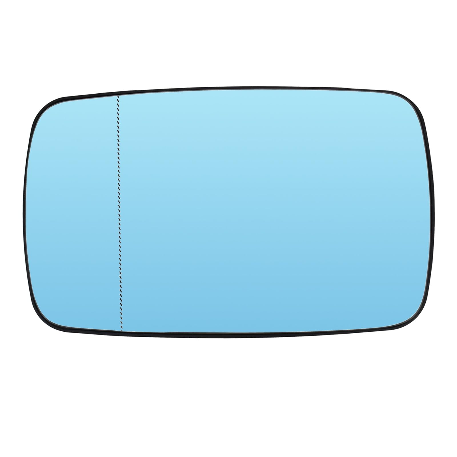 1/2 Stück Spiegelglas for 3 5er E39 E46 320i 330i 325 525i 1997–2005, linke rechte Tür, Seitenspiegelglas, beheizt, blau, Rückansicht(Left) von Huhpa