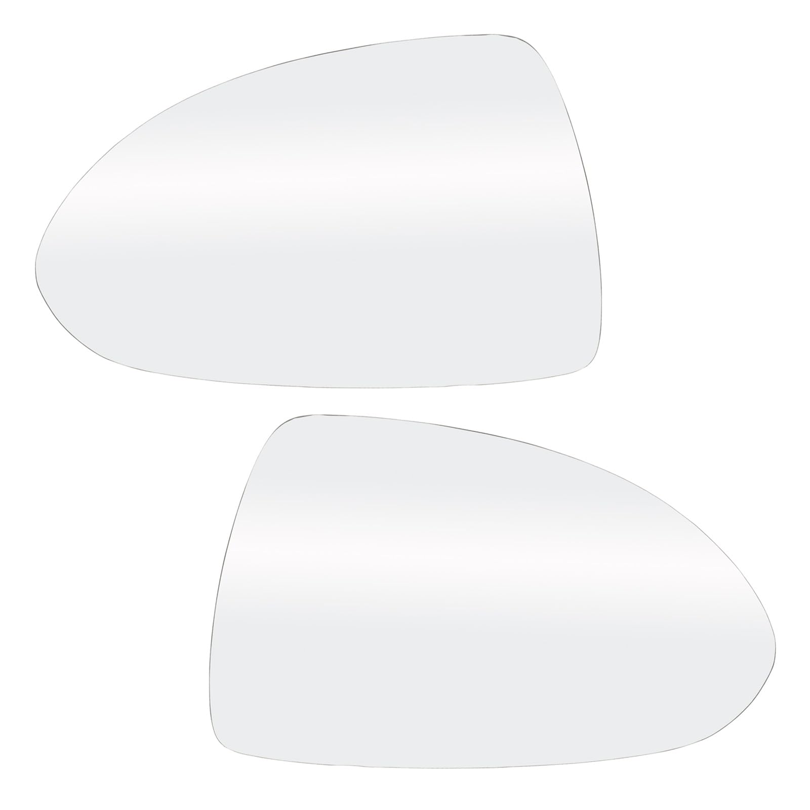 1/2 Stück Spiegelglas for Opel/für Vauxhall Corsa D 2006–2014 E 2014–2020, linke/rechte Türseite, Seitenspiegelglas, beheizte konvexe Rückansicht(Left and Right) von Huhpa