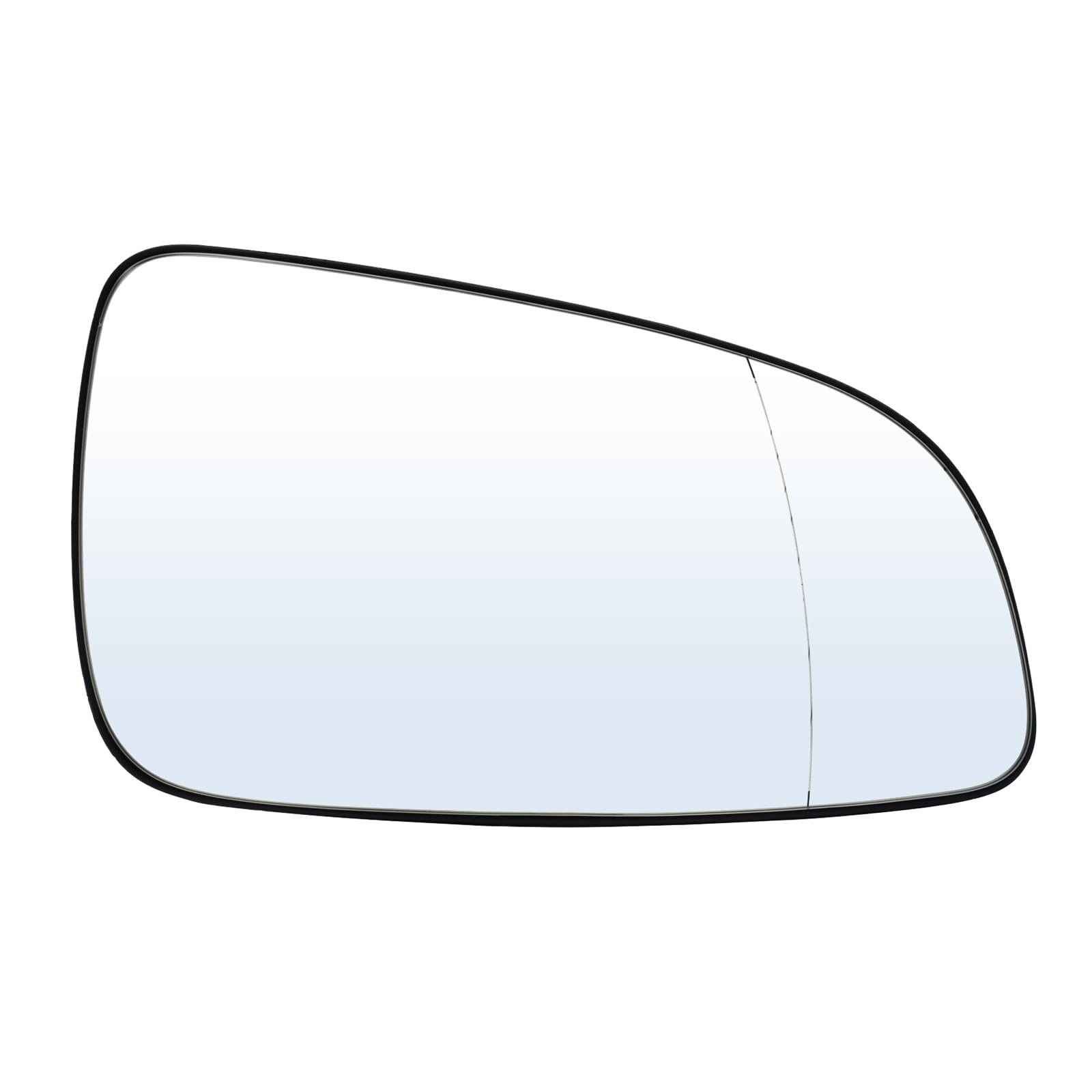 1/2 Stück Spiegelglas for Opel Astra H 2004-2009 links rechts Fahrer Beifahrerseite Außenspiegel Glas beheizt konvexe Linse Außen Clip auf Rückplatte(Right) von Huhpa