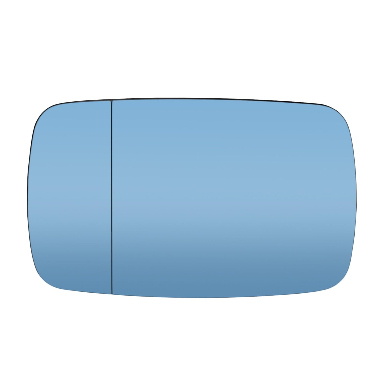 1/2 stücke Auto Front Rückspiegel Glas Auto Styling Stick Auf Blau for 5er E39 1996-2003 3er E46 1997-2005 Limousine Wagon(Left) von Huhpa