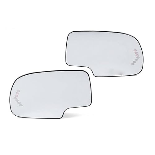 1/2 stücke Auto Tür Seite Erhitzt Rückspiegel Glas Mit Blinker Anzeige for GMC Sierra 1500 2500 HD 3500 for Cadillac for Silverado(2pcs) von Huhpa