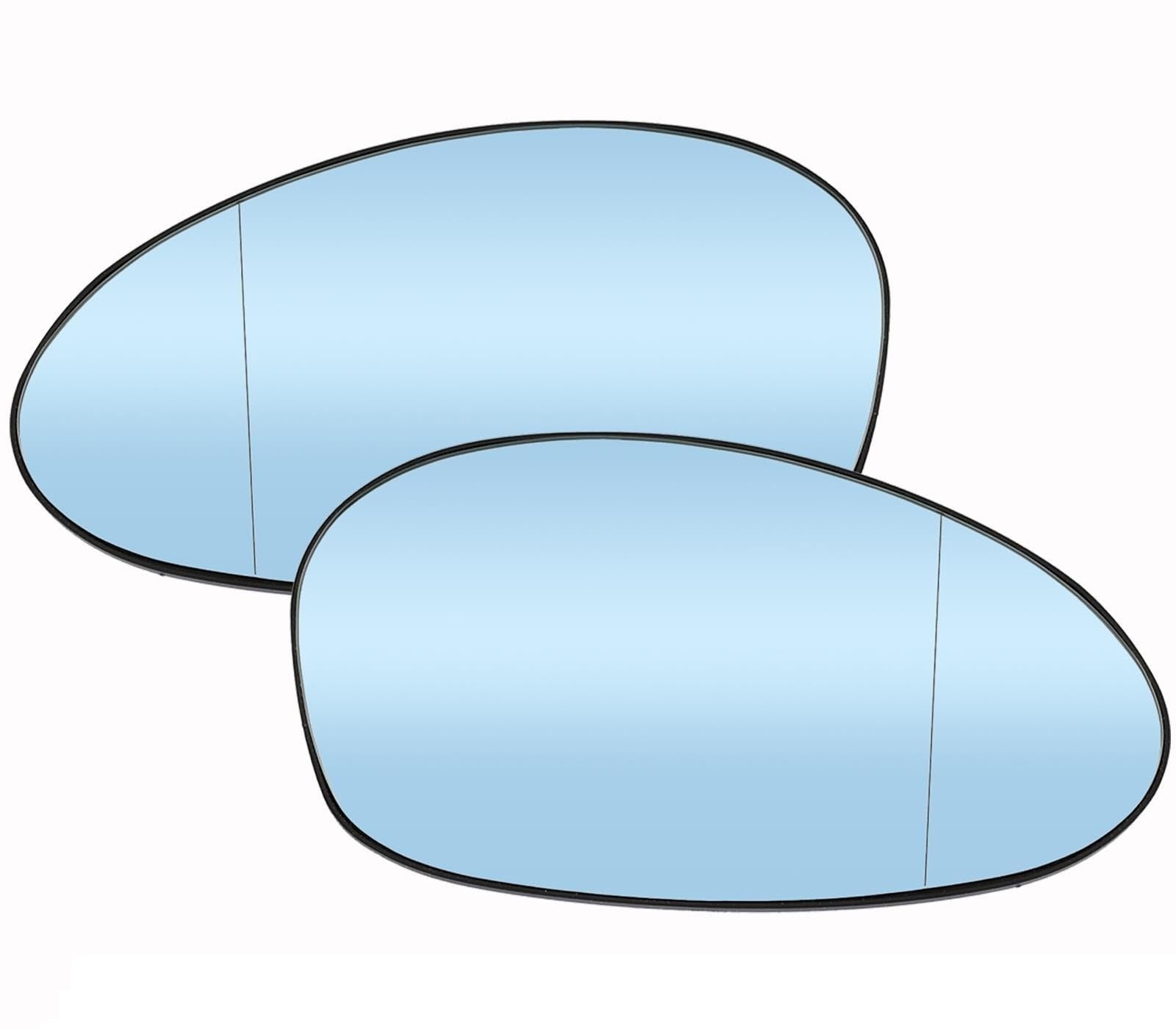 1/2 stücke Vorne Links Rechts Außenspiegel Glas Beheizte Tür Seite Blau Rückansicht Rückansicht for E81 E87 E82 E88 2004-13 E46 E90 E93 05-10(Blue L and R) von Huhpa