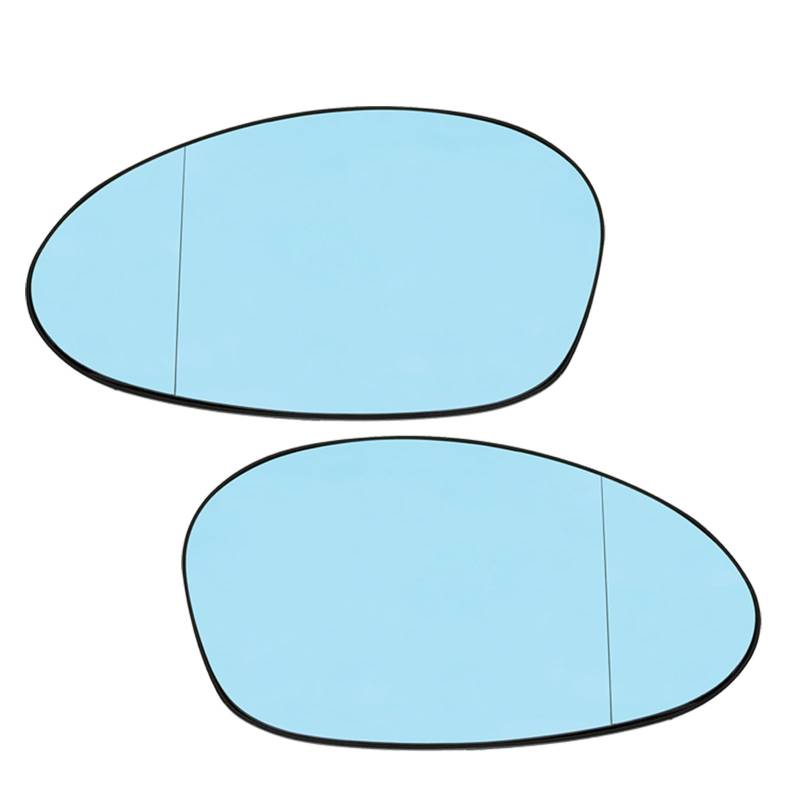 1/2 stücke Vorne Links Rechts Beheizte Spiegel Weiß Blau Glas Flügel Fahrer Beifahrerseite for E81 E87 E82 E88 2004-13 E46 E90 E93 05-10(Blue L R) von Huhpa