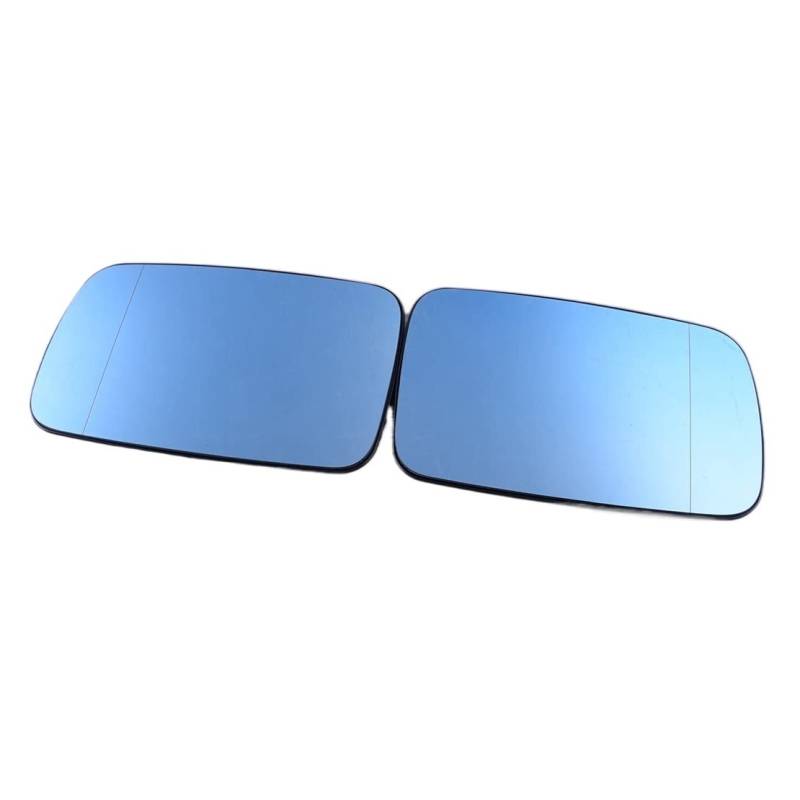 1 Paar 51168209811 51168209812 Flügeltür beheizbares Spiegelglas blau Rückansicht konvex passend for 5er E39 7er E38 von Huhpa