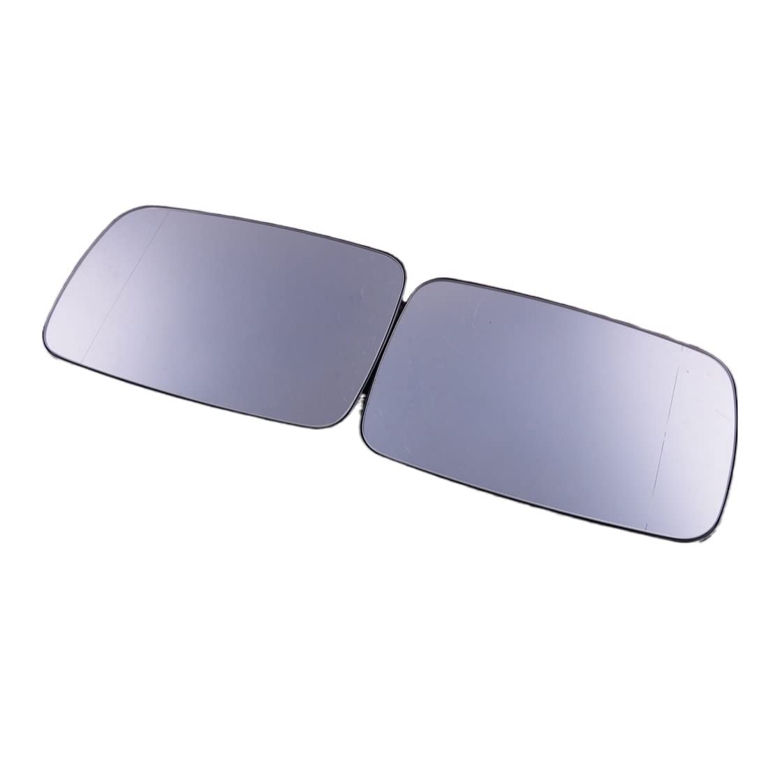 1 Paar Flügeltür beheizbares Spiegelglas weiß Rückansicht konvex 51168209811 51168209812 passend for 5er E39 7er E38 von Huhpa