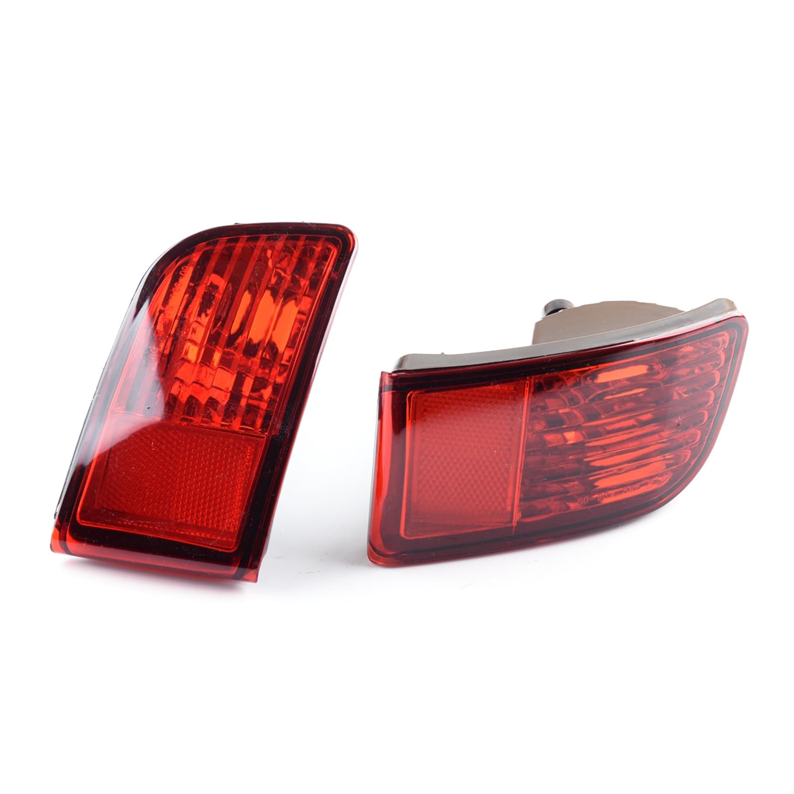 1 Paar rot Abs Heck Stoßfänger Reflektor Fog Light Housing Cover for 4Runner Land Cruiser Prado 120 2003 2004 2005 von Huhpa