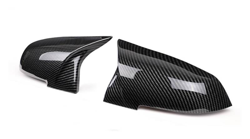 2 Stück Rückspiegelabdeckkappe Carbon Schwarz for Serie 1 2 3 4 x M 220i 328i 420i F20 F21 F22 F23 F30 F32 F33 F36 x1(Carbon fiber pattern) von Huhpa