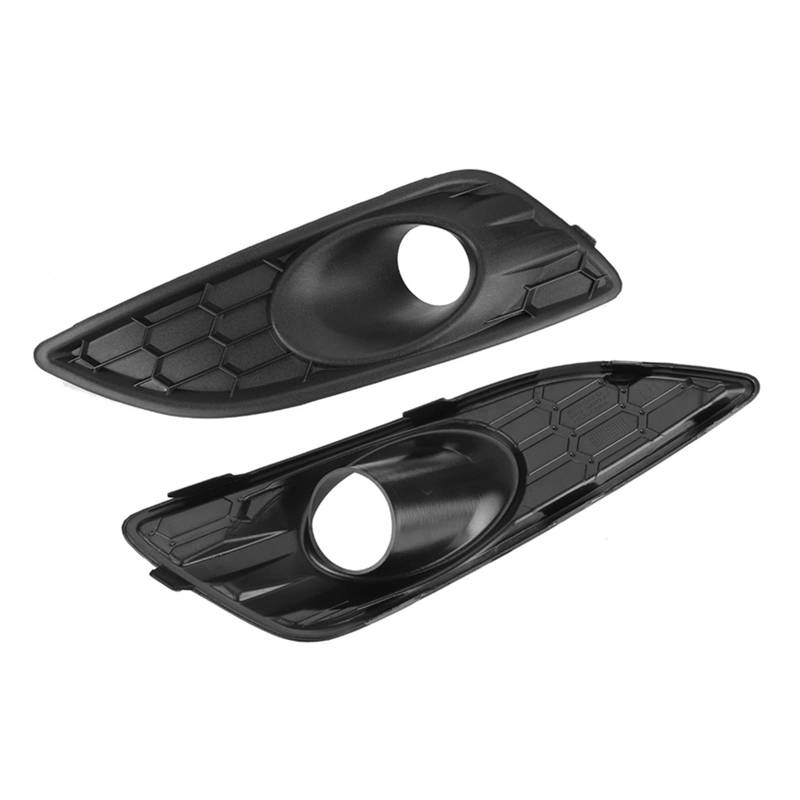 Huhpa 1 Paar vordere Stoßstange untere Waben-Waben-Nebel-Lampen-Surround-Kühlergrill-Nebelverkleidungsabdeckung for Ford Fiesta MK7 Facelift 2013-2017 von Huhpa