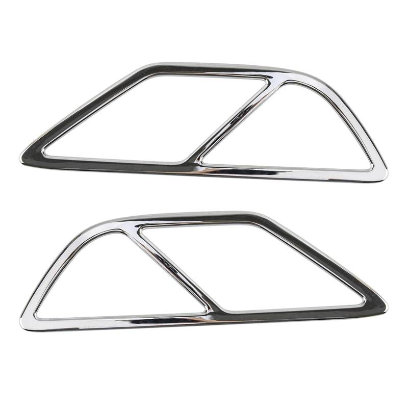 Huhpa 2pcs Auto außen Heckschwanz Nebel Leuchte Lampenabdeckungskappe Trimmdekor for Toyota geeignet RAV4 2016 2017 Chrom Silber Plastik von Huhpa