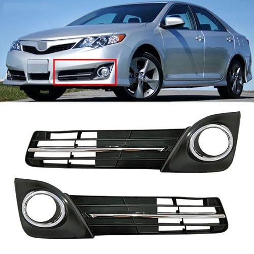 Huhpa Auto Chrom Front Nebel Lichtverkleidung Nebel Lichtrahmen Abdeckung Trimm for Toyota Camry Se se Sport 2012-2014 5212706290 5212806290(Only 1 Right) von Huhpa