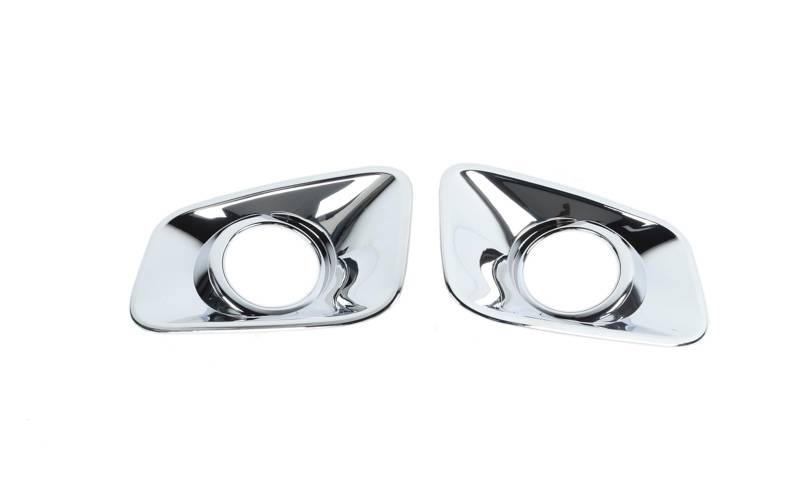 Huhpa Auto außen vorne Nebel Leichte Dekorationsabdeckung Trim Zubehör Abs Kohlefaser -Rotchrom for Suzuki Jimny 2019 2020 2021 2022(Chrome) von Huhpa