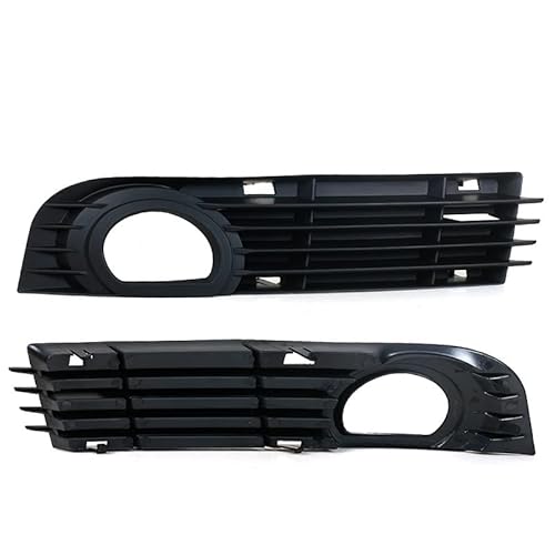 Huhpa Auto vorderen Stoßfänger Nebel Lampenlampe Lampengitter nach rechtser Kühler Grill Grillabdeckung for Audi A8 D3 2005 2006 2007 4E0807681AD(Left and Right) von Huhpa