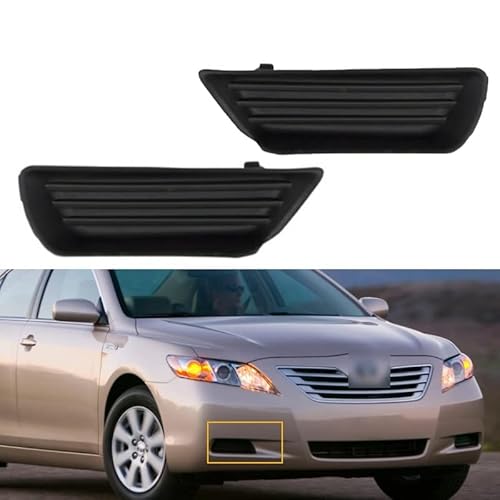 Huhpa Fog Light Grill for Toyota Camry 2007 2008 2009 Fog Light Cover Kühlergrill Scheinwerfer Schatten Motorhaube Ableitung Lampenabdeckung(Only 1 Left) von Huhpa