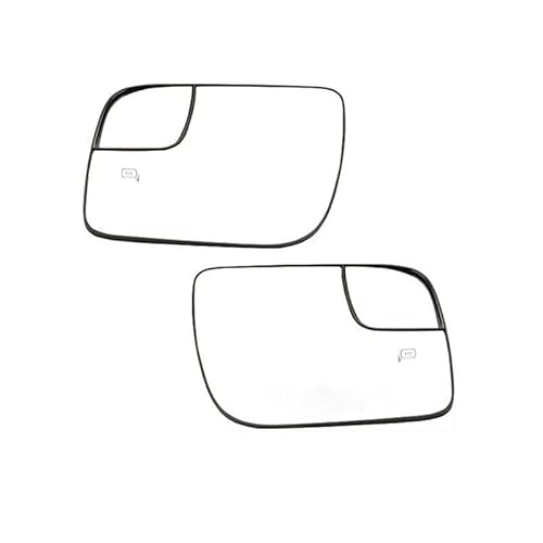 Klares beheizbares Außenspiegelglas links rechts for Ford Explorer 2011 2012 2013 2014 2015 2016 2017 2018 2019 Autoersatz(1 pair) von Huhpa