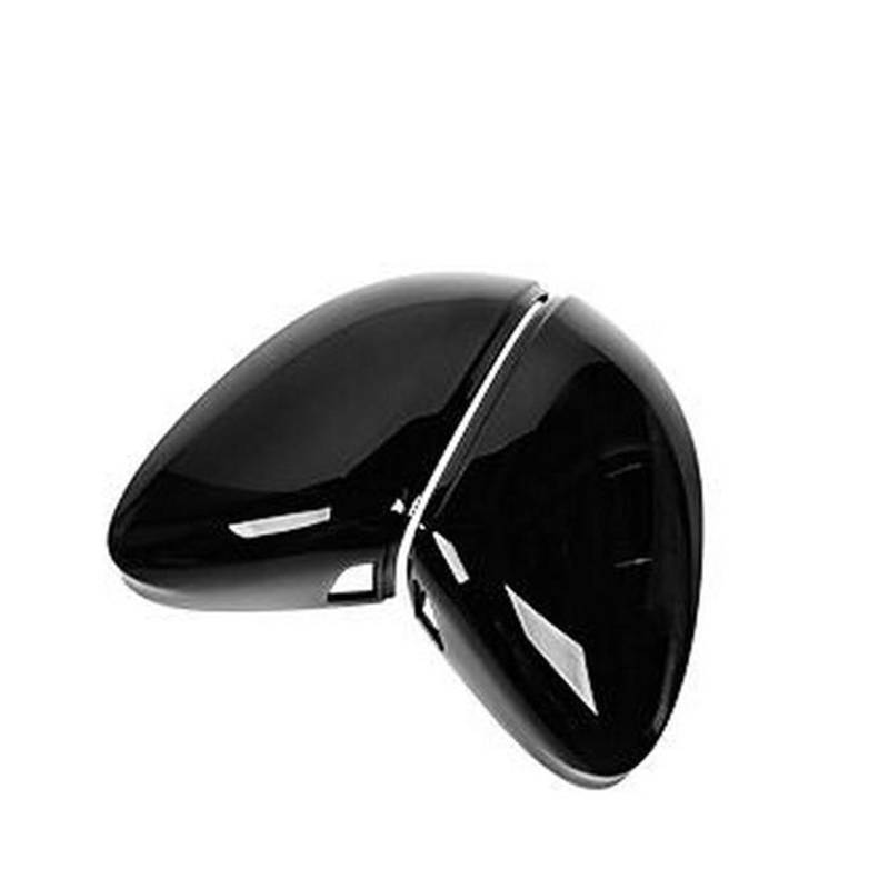 Modifizierte Klavierschwarz -Kohlefaser -Muster Rückspiegel Rückspiegelschale for Volkswagen for Golf 8 Mk8(Black B) von Huhpa