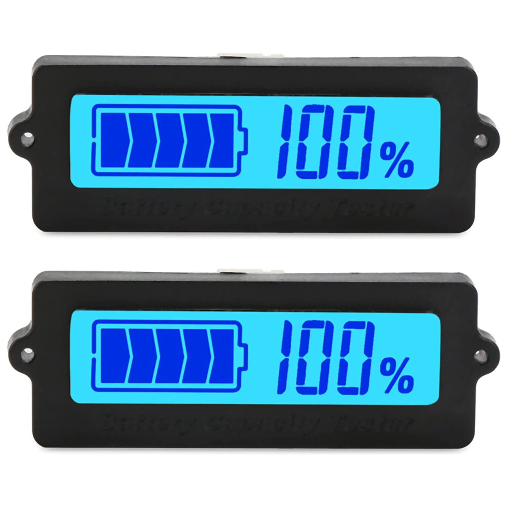 Huhudyy 2X Blaue Hintergrundbeleuchtung LCD-Batterie KapazitätsüBerwachung DC 8-63V Lithium-Ionen-Batterie Elektrische 12V Blei-Säure-Batterie von Huhudyy