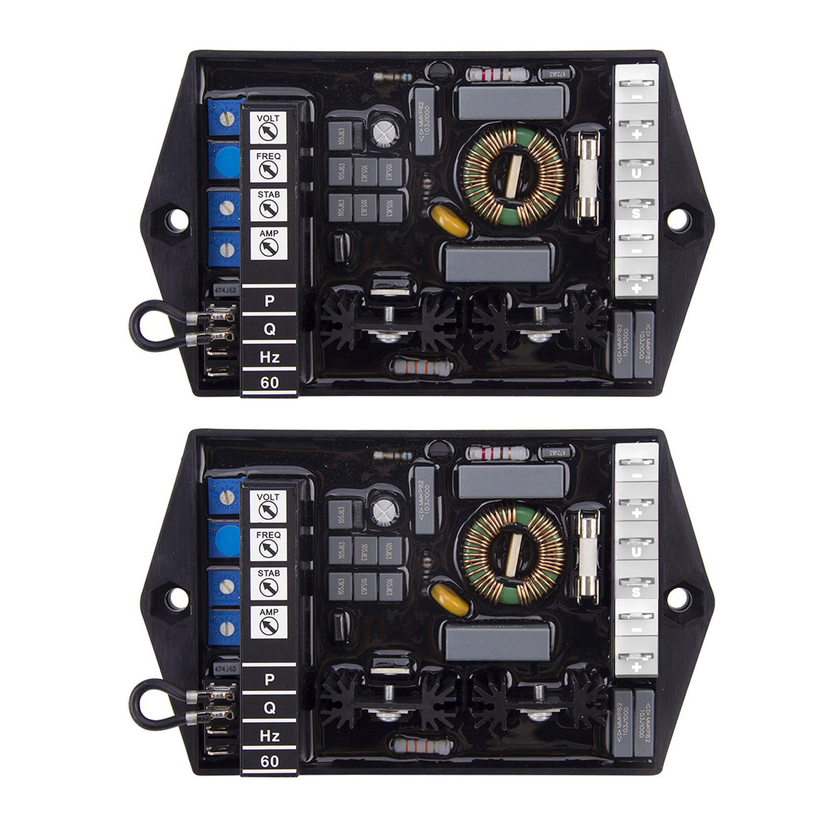 Huhudyy 2X für AVR Generator Automatischer Spannungsregler Elektroaggregat Spannungsregelung Einstellbarer Stabilisator M16FA655A von Huhudyy