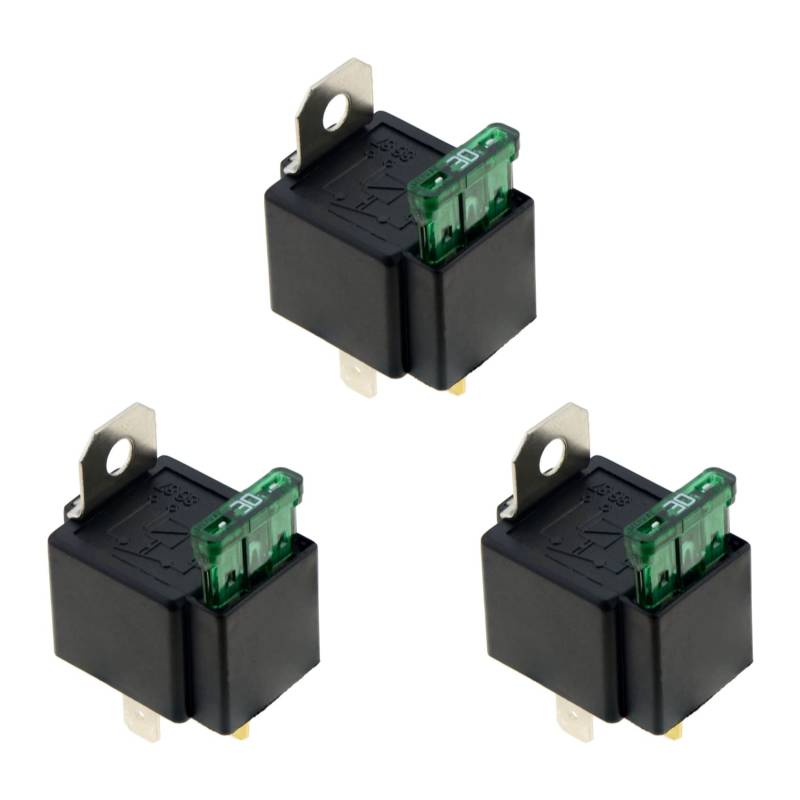 Huhudyy 3X 4 Pin DC12V 30A Schmelze Trennen/Aus Automotive Schmelzrelais mit Sicherung von Huhudyy