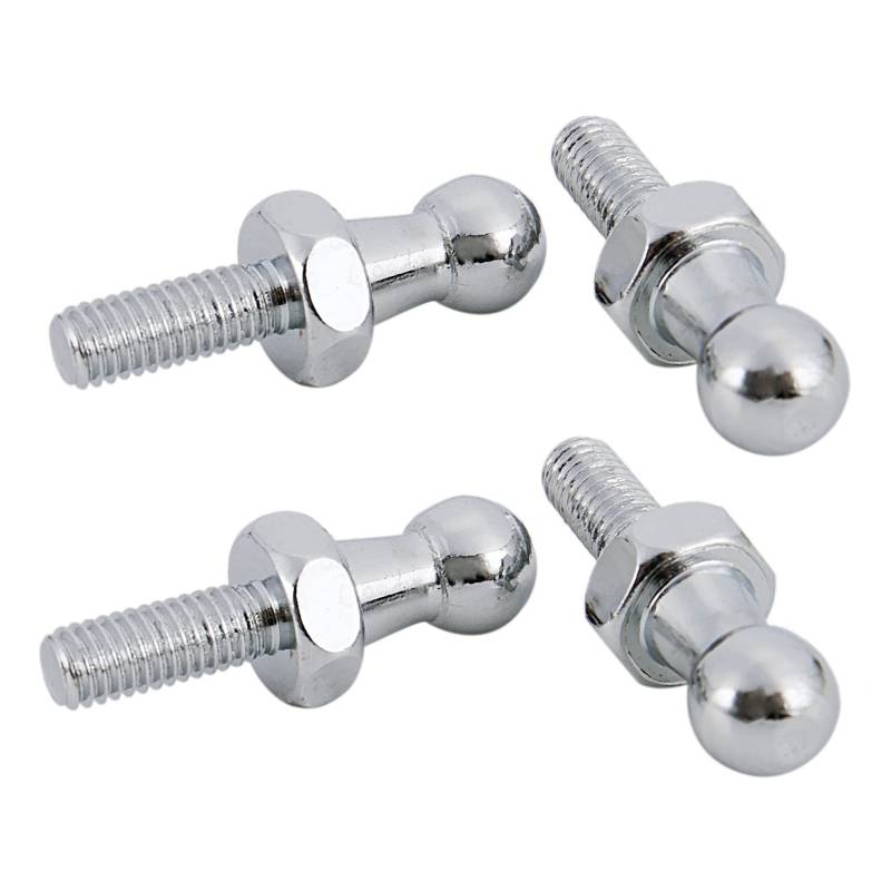 Huhudyy 4X 10mm Kugelbolzen Bolzen M6 für Federbein Gestänge Kugelkopf Bolzenmütze Std 001 von Huhudyy