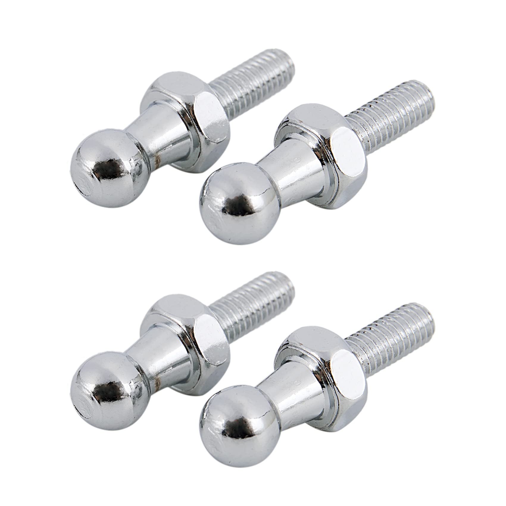 Huhudyy 4X 10mm Kugelbolzen Bolzen M6 für Federbein Gestänge Kugelkopf Bolzenmütze Std 002 von Huhudyy