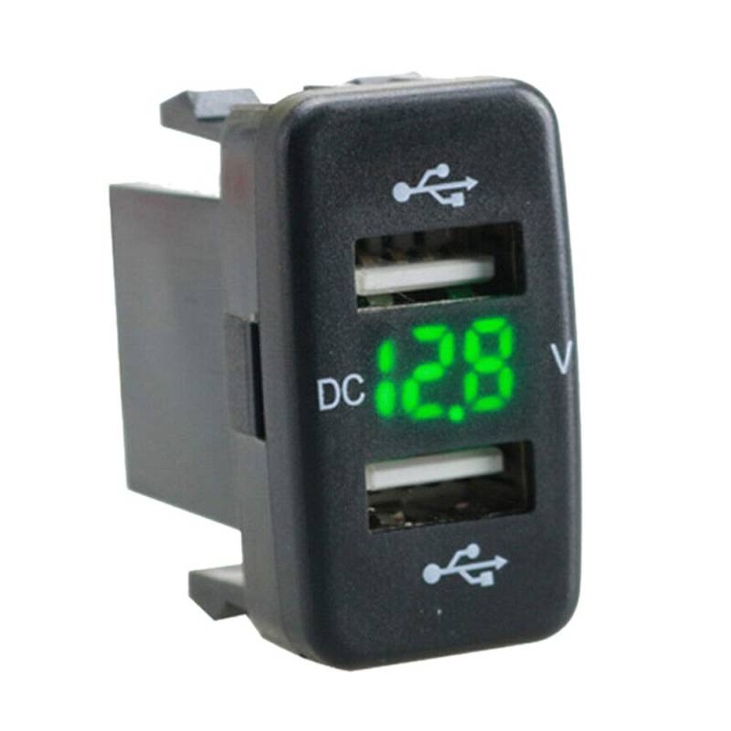 Huhudyy Auto Buchse Dual USB Port Volt Display Adapter Passen für Gruen von Huhudyy