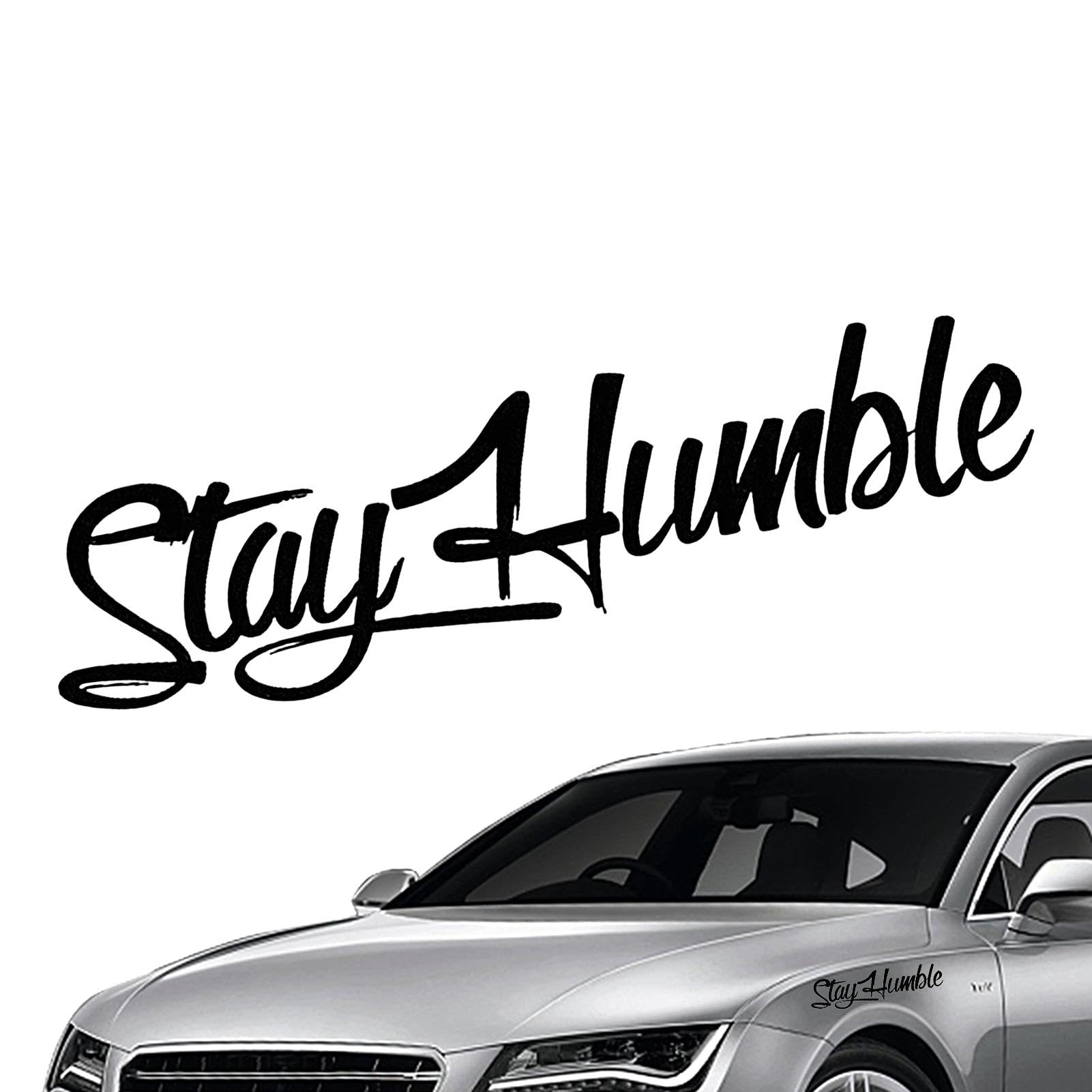 Humkopnl Autoaufkleber "Stay Humble", wasserdichter Aufkleber für die Autotür, einfache Anbringung, Auto-Heck-Dekoration von Humkopnl