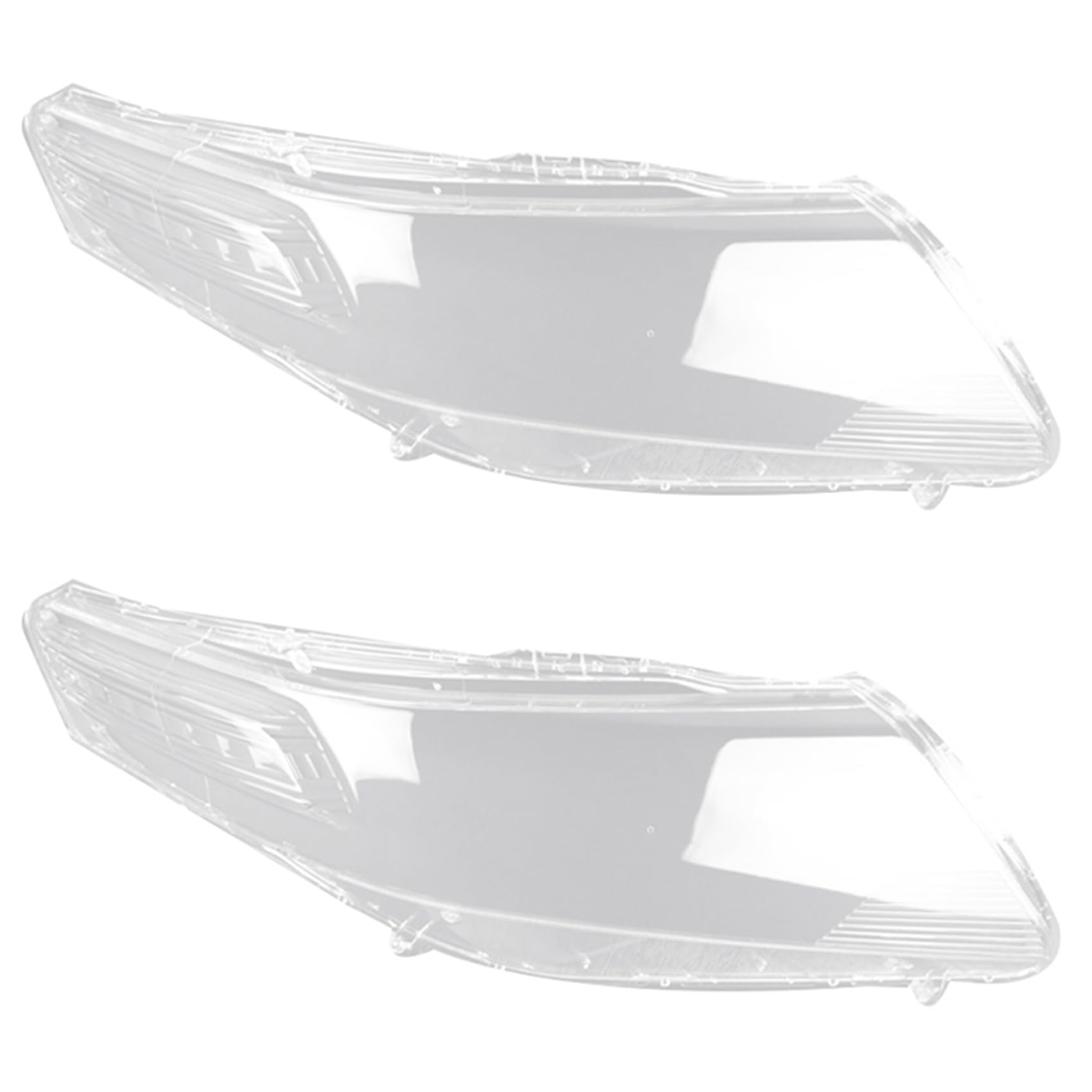 Hurromy 2 x für City 2009-2014 rechte Abdeckung für Autoscheinwerfer, Lampe, transparent, Lampenschirm, Glaslinse von Hurromy