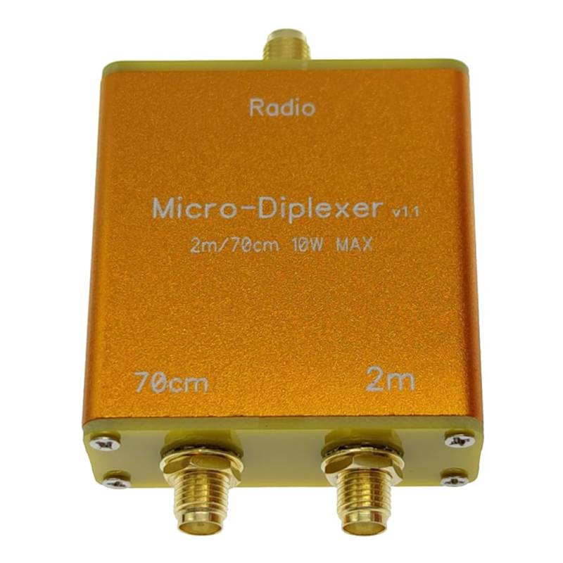 Hurromy Duplex-Filter Diplexer Typ Mini 10 W V/U 2 m 70 cm, zum Platzieren zwischen Sender und Antenne (mit Hülle) von Hurromy