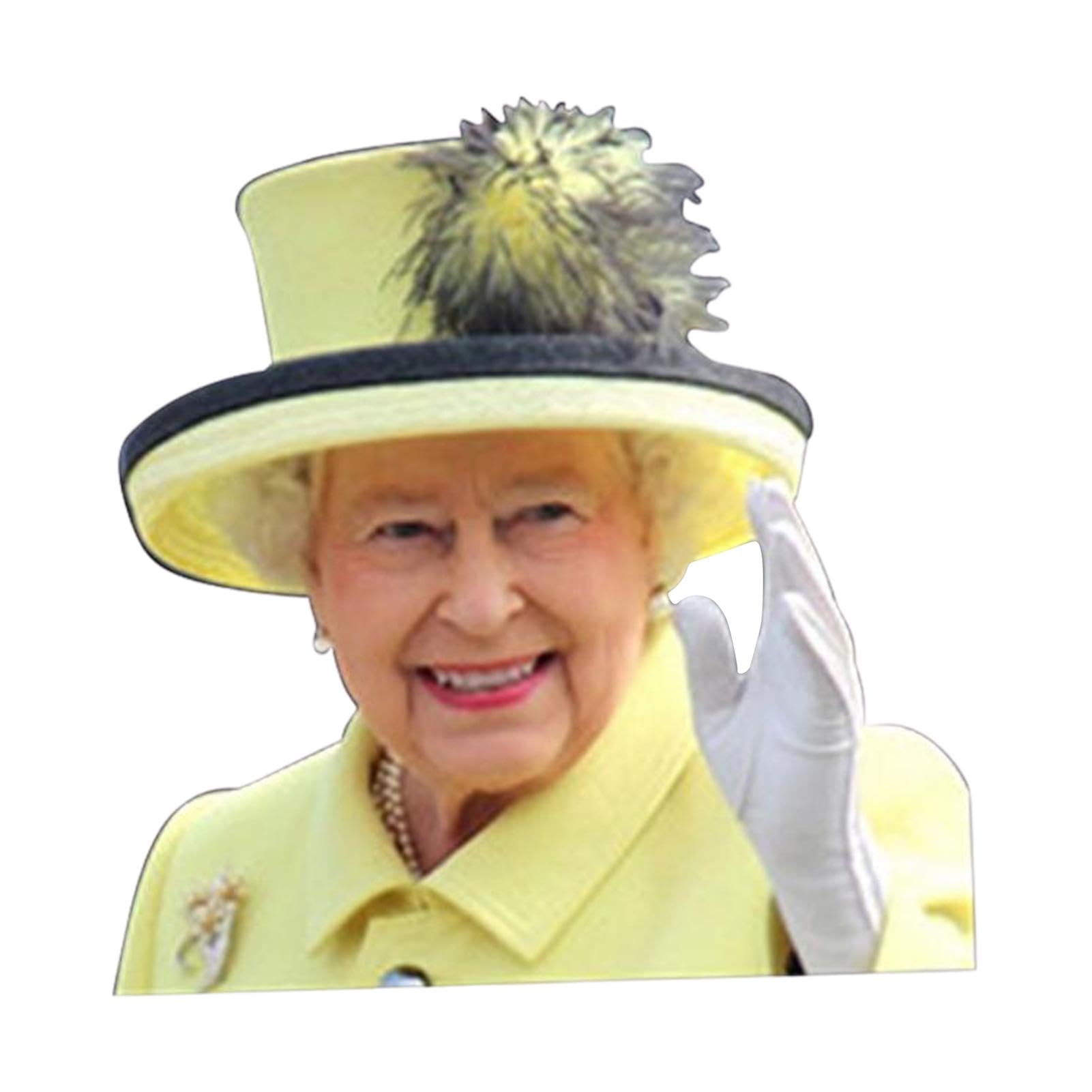 Königin Elizabeth Aufkleber | Queen Autofenster Aufkleber | Lustige Auto Fensterfolie | wasserdichte Königin Von England Autoaufkleber - Personalisierte Autoaufkleber Dekoration von Husoiuy