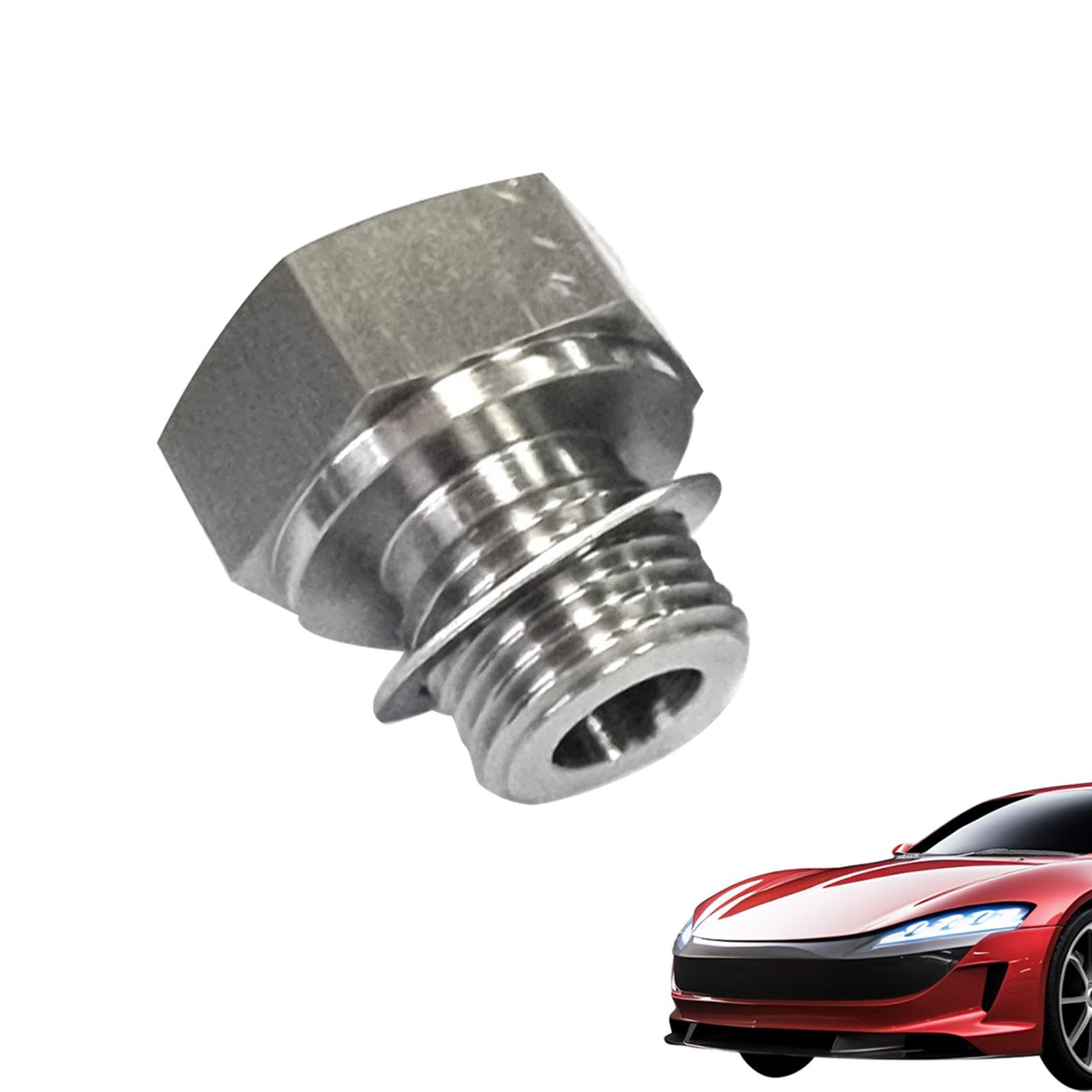 Hutnncg Ölsensor-Adapter | Passend für 1/8 NPT-Öldruckmessgerät aus Edelstahl | Universeller und robuster Kfz-Öldruckadapter für Motoren der LS-Serie, Öldrucksensor von Hutnncg