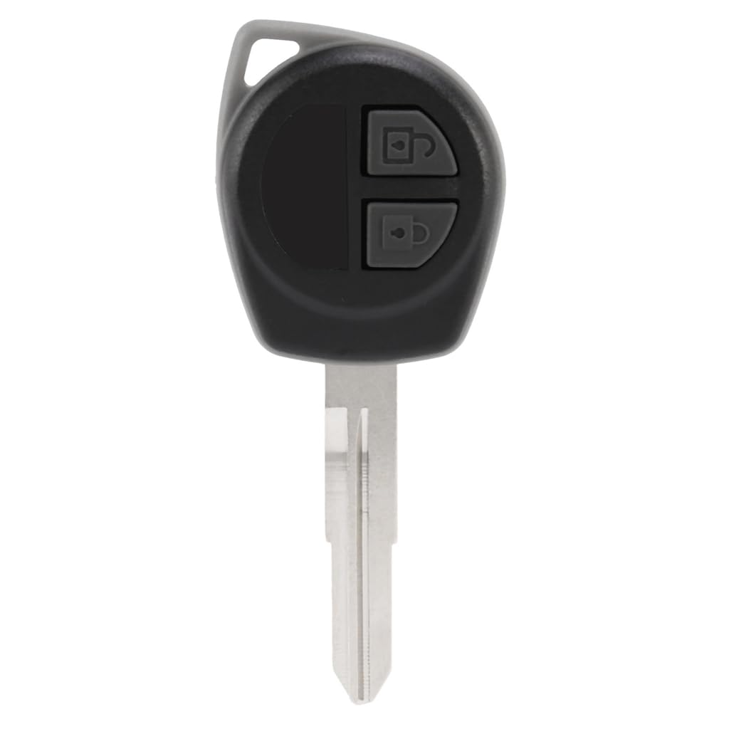 Huudngeje 2-Knopf Uncut Remote Key FOB Fall für Alto SX4 Schwarz von Huudngeje