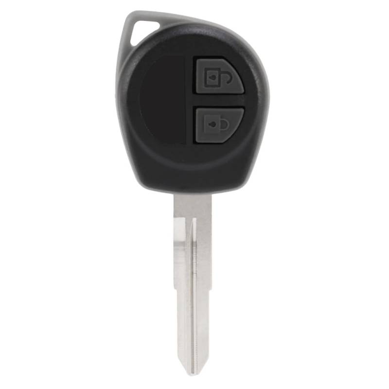 Huudngeje 2-Knopf Uncut Remote Key FOB Fall für Alto SX4 Schwarz von Huudngeje