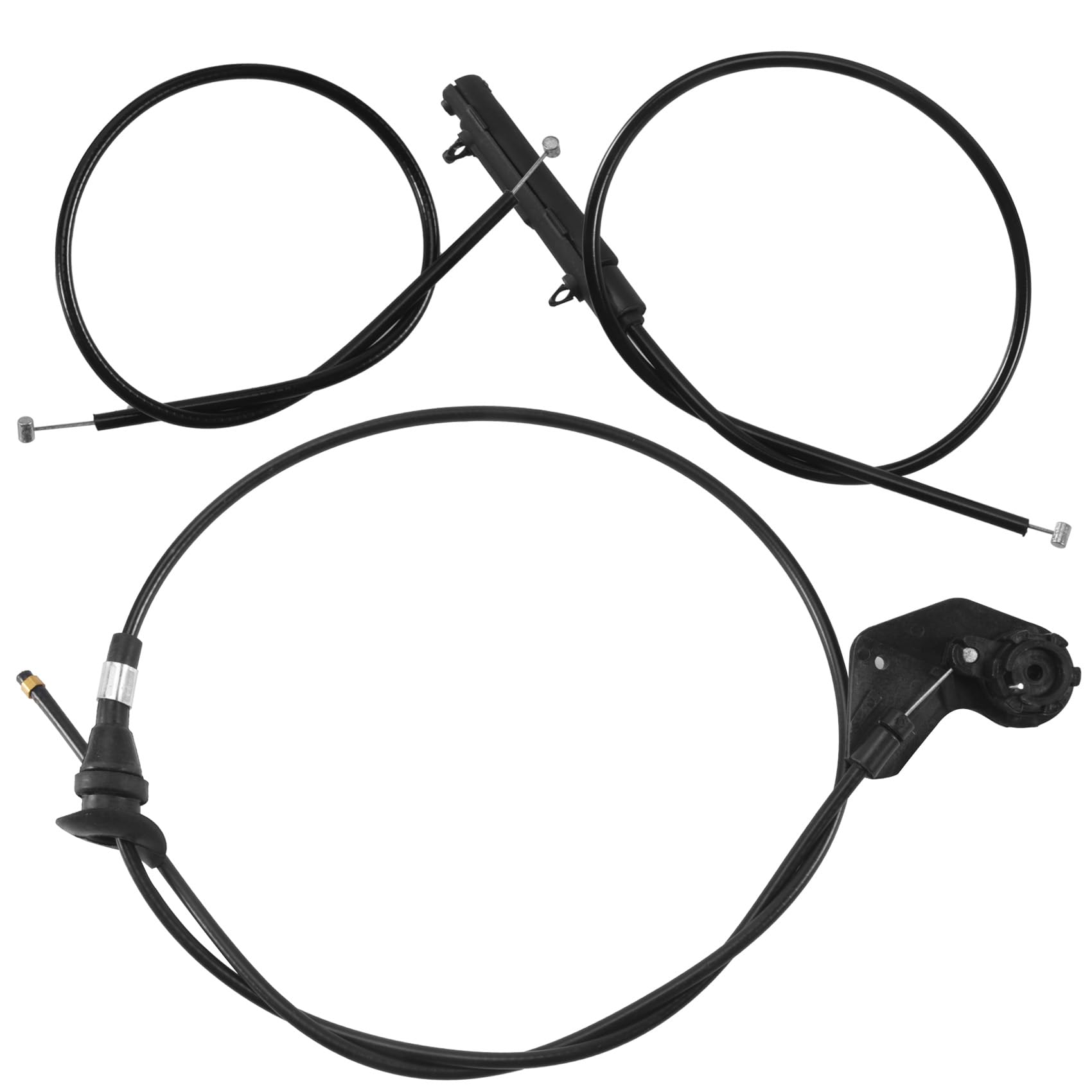 Huudngeje 3 StüCke Motor Bowden Kabel Haube Freigabe Draht für E39 525I 530I 51238176595 51238190754 51238176596 von Huudngeje