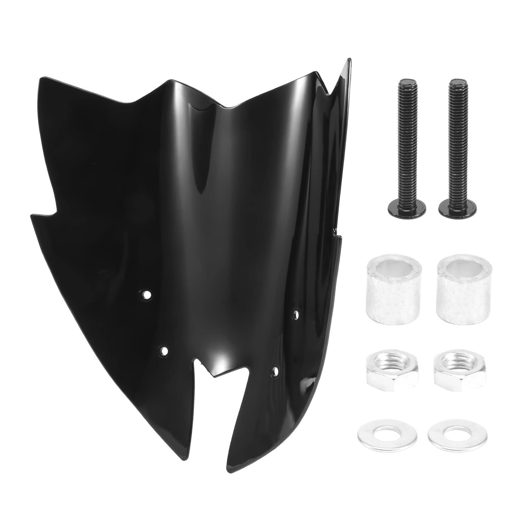 Huudngeje Motorcycle Schwarz Windshield Viser Visor für Z800 2012-2016 von Huudngeje