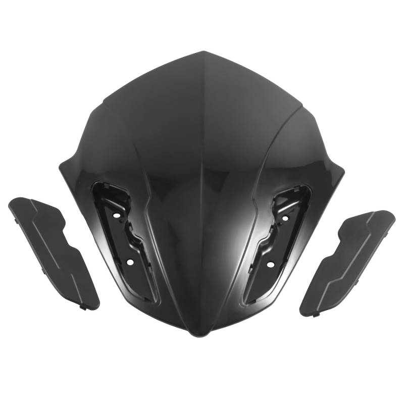 Huudngeje Motorrad Windschutzscheibe Windschutzscheibe Visier Visier für 155 V1 / Aerox 155 / V2 2021 Schwarz von Huudngeje