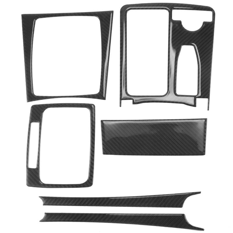 Huudngeje Verkleidungs Abdeckung für das Zentrale Bedienfeld im Innen Raum Aus Kohlenstoff für C- W204 2007-2013 RHD von Huudngeje