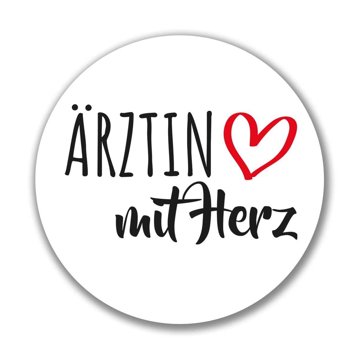 Huuraa Aufkleber Ärztin mit Herz Geschenk Sticker 10cm Ärztin Geschenkidee von Huuraa