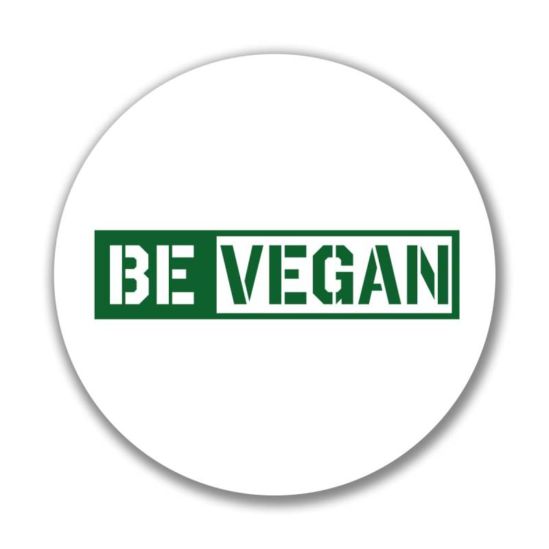 Huuraa Aufkleber Be Vegan Modern Geschenk Sticker 10cm Be Vegan Geschenkidee von Huuraa