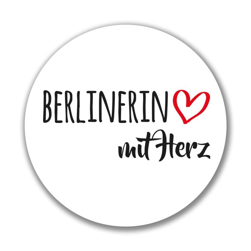 huuraa Aufkleber Berlinerin mit Herz Sticker Größe 10cm mit Motiv für die tollsten Menschen Geschenk Idee für Freunde und Familie von huuraa