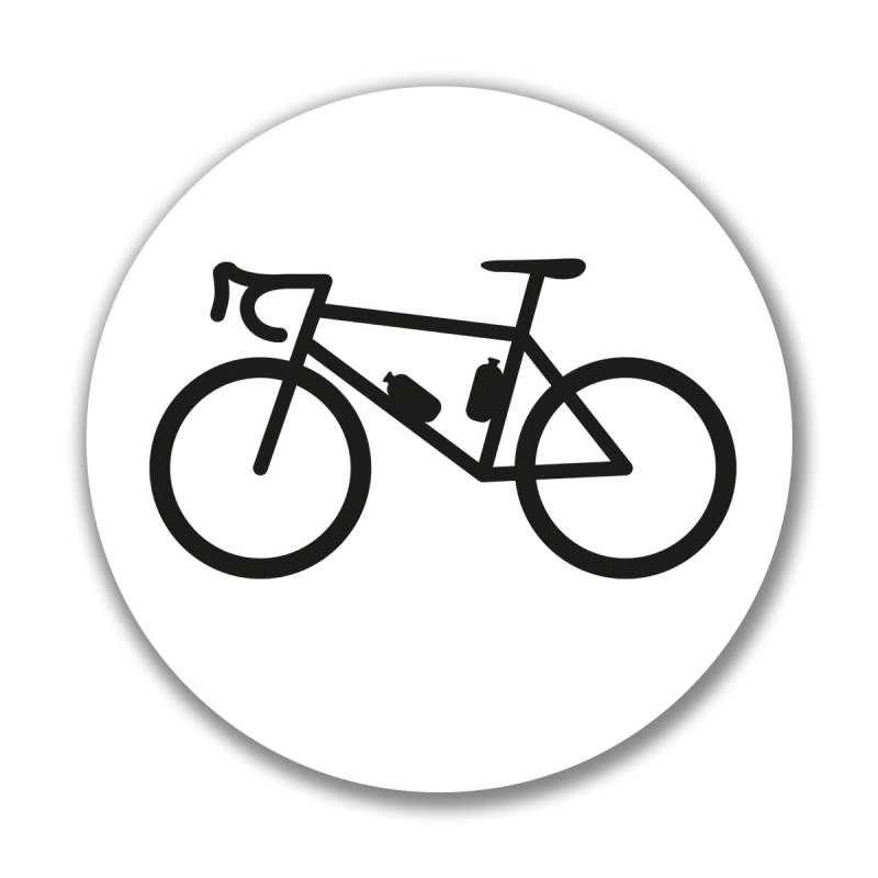 Huuraa Aufkleber Bike Fahrrad Geschenk Sticker 10cm Bike Geschenkidee von Huuraa