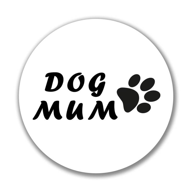 huuraa Aufkleber Dog Mum Tapse Sticker 10cm mit Motiv für alle Hundemenschen Geschenk Idee für Freunde und Familie von huuraa