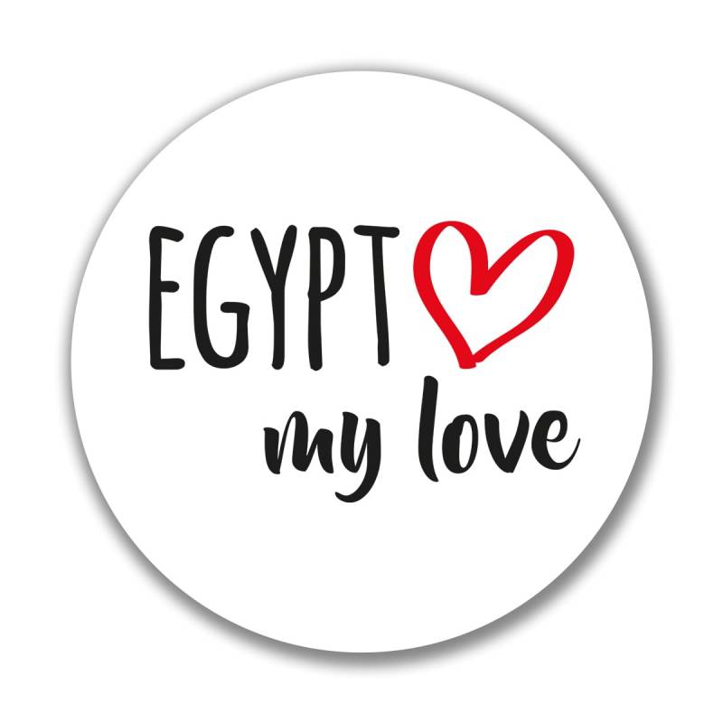 Huuraa Aufkleber Egypt My Love Sticker 10cm für alle Fans von Ägypten Geschenk Idee für Freunde und Familie von Huuraa