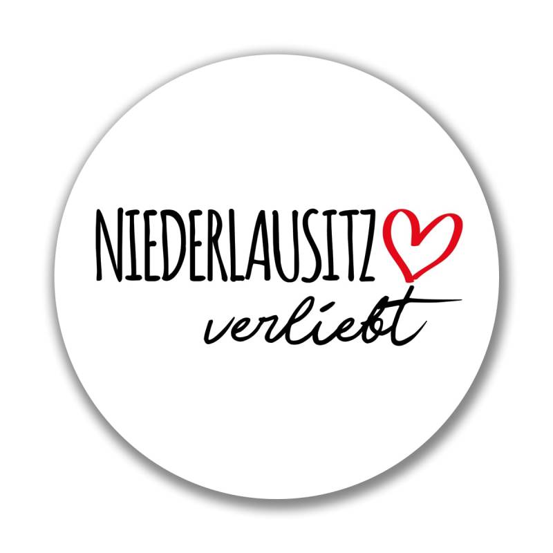 Huuraa Aufkleber Niederlausitz verliebt Geschenk Sticker 10cm Niederlausitz Geschenkidee von Huuraa