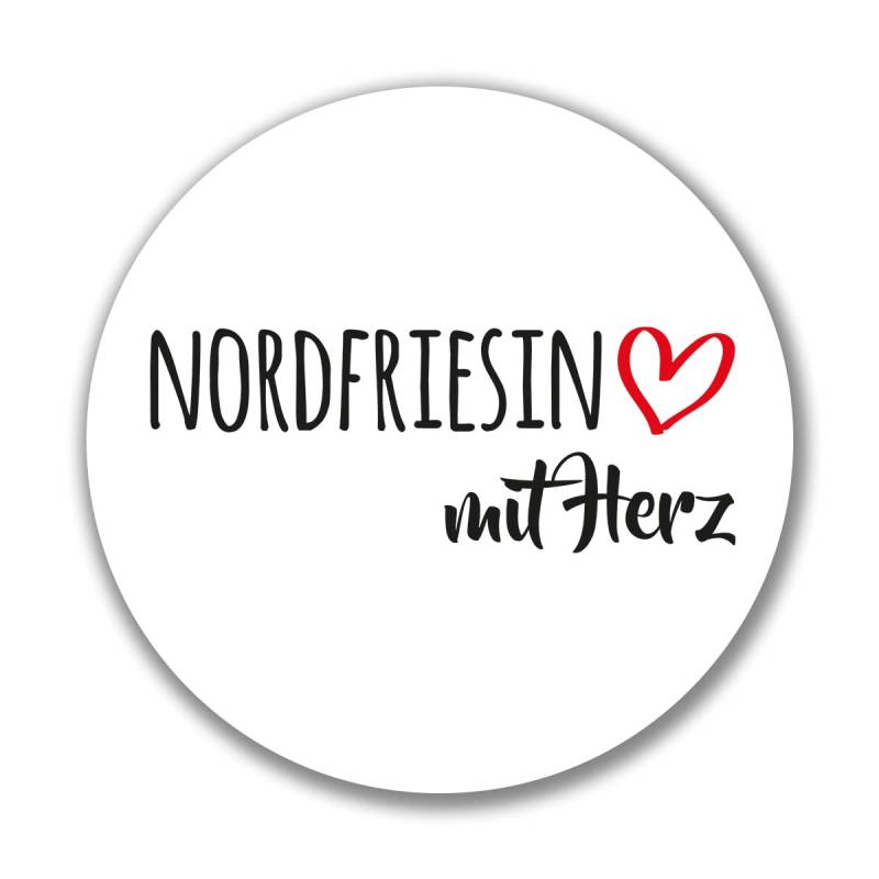 huuraa Aufkleber Nordfriesin mit Herz Sticker Größe 10cm mit Motiv für die tollsten Menschen Geschenk Idee für Freunde und Familie von huuraa