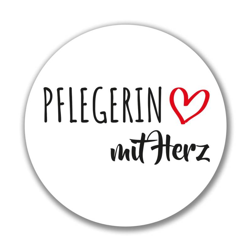 huuraa Aufkleber Pflegerin mit Herz Sticker 10cm mit Motiv für die tollsten Menschen Geschenk Idee für Freunde und Familie von huuraa