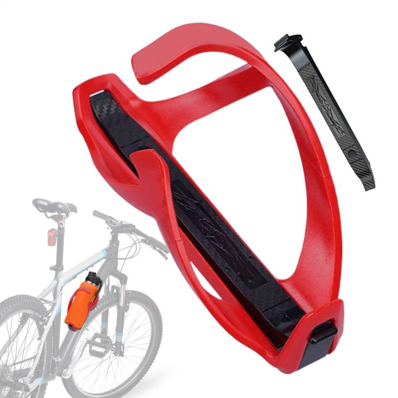 Fahrrad-Wasserflasche, tragbarer Flaschen-Organizer, Ständer, multifunktionaler Fahrradbecher, sichere Reifenhalterung für Outdoor-Reiten, Langstreckenradfahren, tägliches Pendeln, Schwarz/Rot/Weiß von Huvqianu