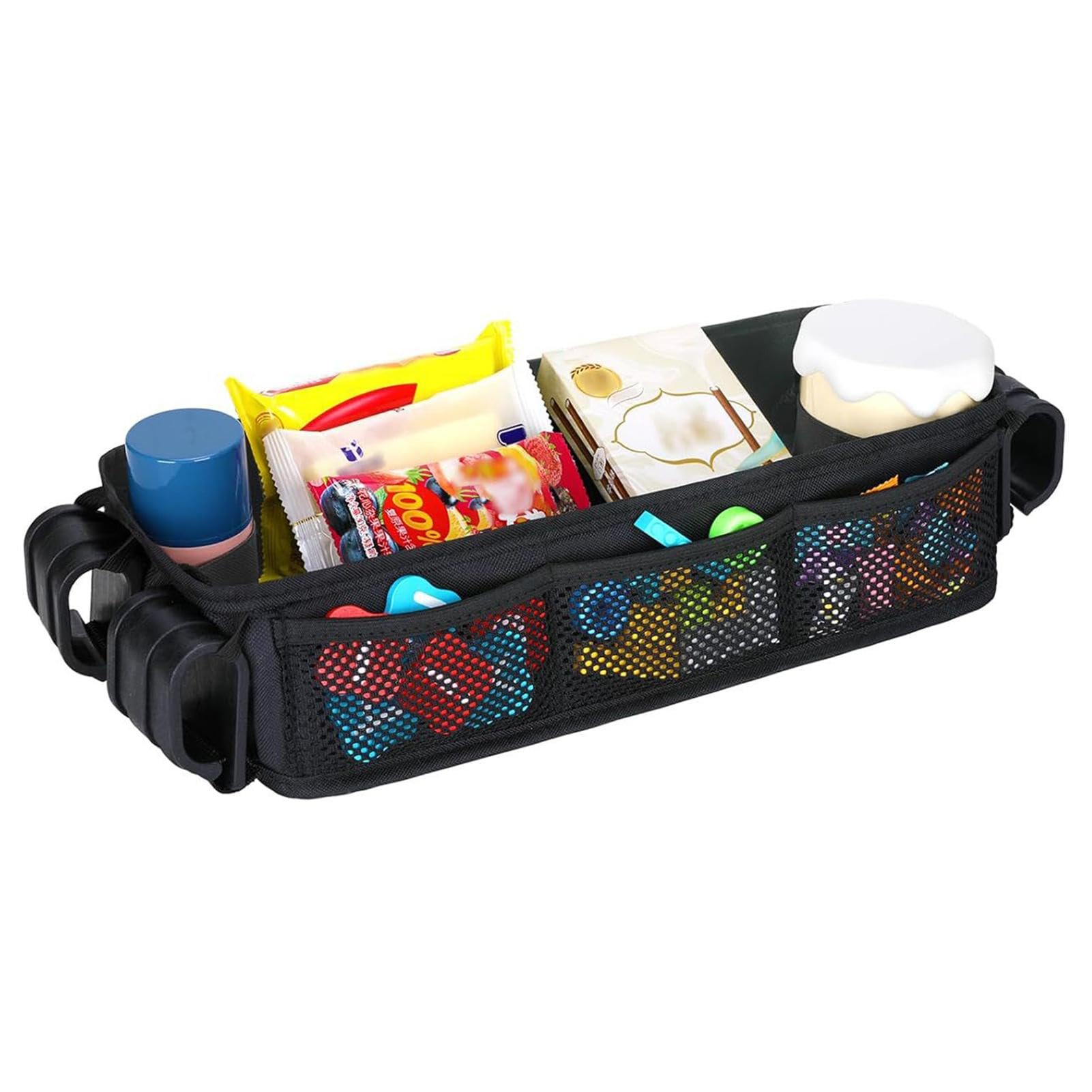 Kinderwagen-Snack-Tablett, Getränkehalter für Kleinkinder, Kinderwagen-Organizer, Snack-Aufbewahrungstablett, Kinderwagen-Becherhalter, Kleinkind-Snack-Organizer, Reise-Snack-Tablett, Picknick, von Huvqianu