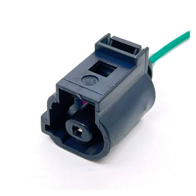 1Pin Wired Pigtail Auto wasserdichter weiblicher elektronischer Stecker Kabelbaumstecker kompatibel mit VAG mit Kabel 1J0 973 081/1J0 973 701A(1P Lower slot) von Hwmsza