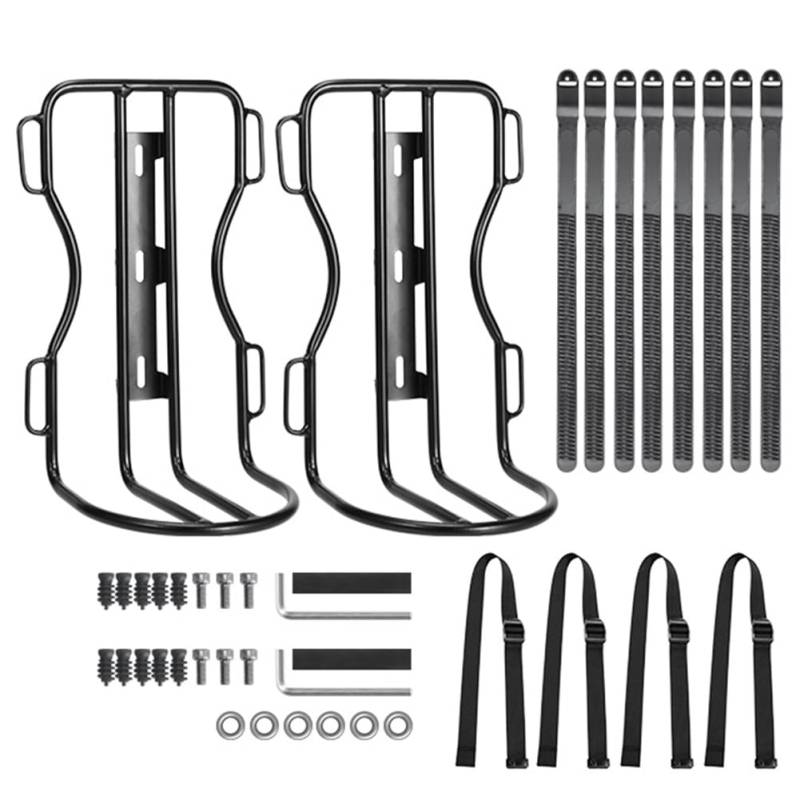 Hxhsgmeh Ablage für Vorderradgabel mit Metalltasche für Fahrradgabel, Rennrad-Gepäckträger, Tragende, Tragbare 10-Liter-Fahrradtasche, Zubehör, 2er-Pack von Hxhsgmeh