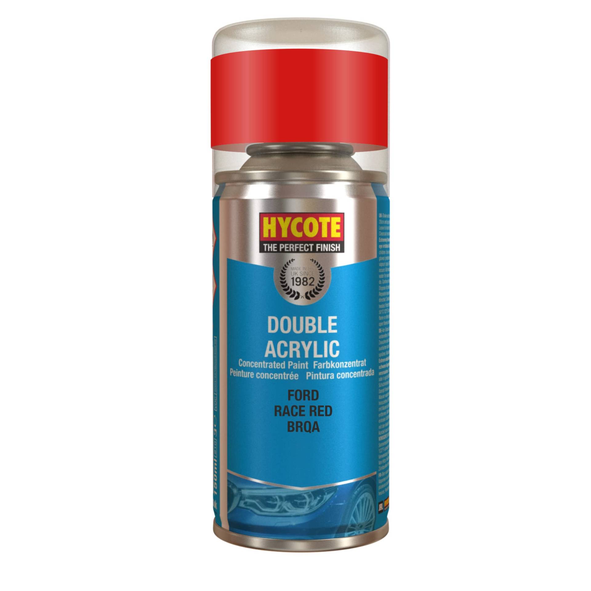 Hycote Doppel-Acryl-Aerosol-Auto-Sprühfarbe, Ford – Race Red, 150 ml von Hycote